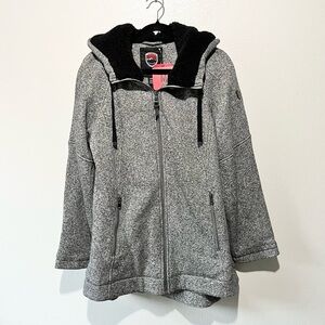 1 MADISON EXPEDITION- Gray Black Hooded Jacket Size M